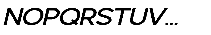 Avtech Expanded Slanted Font UPPERCASE