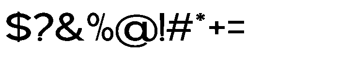 Avtech Expanded Font OTHER CHARS