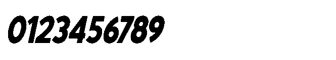 Avtech Extra Bold Condensed Slanted Font OTHER CHARS