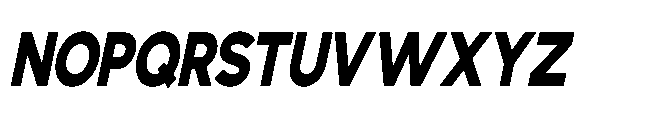 Avtech Extra Bold Condensed Slanted Font UPPERCASE