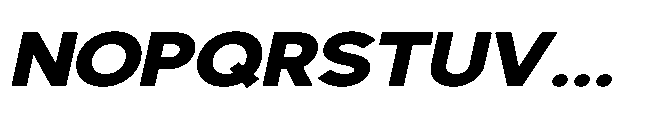 Avtech Extra Bold Expanded Slanted Font UPPERCASE