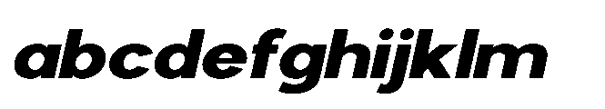 Avtech Extra Bold Expanded Slanted FONT