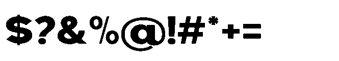 Avtech Extra Bold Expanded Font OTHER CHARS
