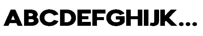 Avtech Extra Bold Expanded Font UPPERCASE