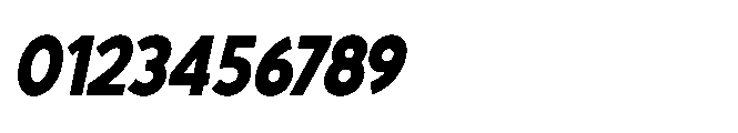 Avtech Extra Bold Semi Condensed Italic Font OTHER CHARS