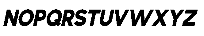 Avtech Extra Bold Semi Condensed Italic Font UPPERCASE