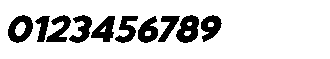 Avtech Extra Bold Semi Expanded Italic Font OTHER CHARS