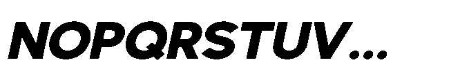 Avtech Extra Bold Semi Expanded Italic Font UPPERCASE