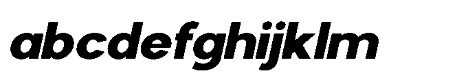 Avtech Extra Bold Semi Expanded Italic FONT