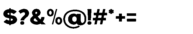 Avtech Extra Bold Semi Expanded Font OTHER CHARS