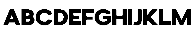 Avtech Extra Bold Semi Expanded Font UPPERCASE