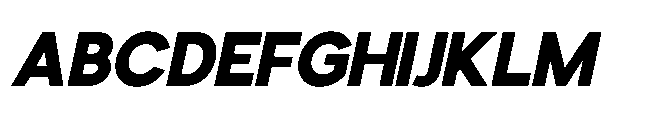 Avtech Extra Bold Slanted Font UPPERCASE