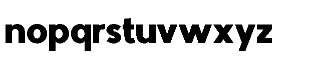 Avtech Extra Bold Font LOWERCASE