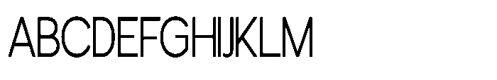 Avtech Extra Light Condensed Font UPPERCASE