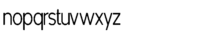 Avtech Extra Light Condensed Font LOWERCASE