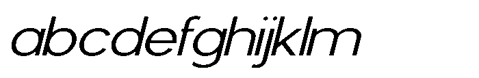 Avtech Extra Light Expanded Slanted FONT