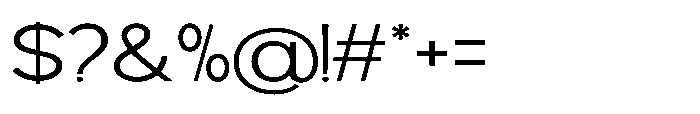 Avtech Extra Light Expanded Font OTHER CHARS