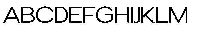 Avtech Extra Light Expanded Font UPPERCASE