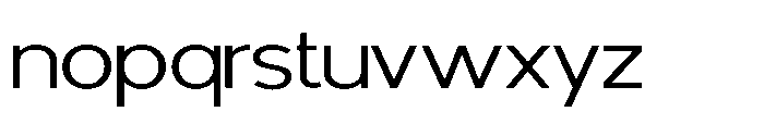 Avtech Extra Light Expanded Font LOWERCASE