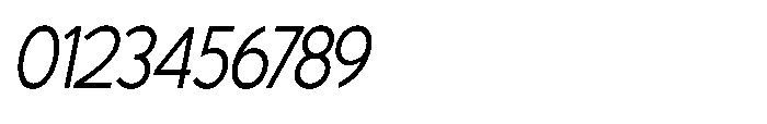 Avtech Extra Light Sem Condensed Italic Font OTHER CHARS