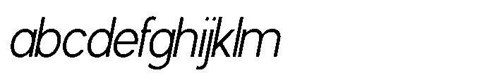 Avtech Extra Light Sem Condensed Italic FONT