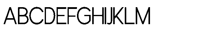 Avtech Extra Light Semi Condensed Font UPPERCASE