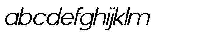 Avtech Extra Light Semi Expanded Italic FONT