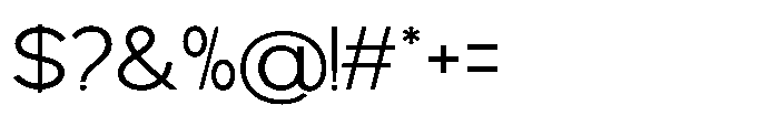 Avtech Extra Light Semi Expanded Font OTHER CHARS