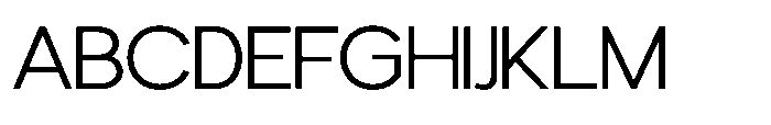 Avtech Extra Light Semi Expanded Font UPPERCASE
