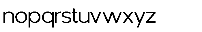 Avtech Extra Light Semi Expanded Font LOWERCASE