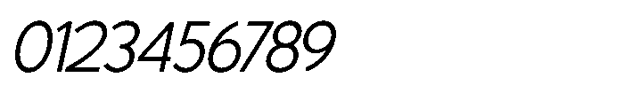Avtech Extra Light Slanted Font OTHER CHARS