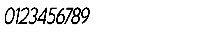 Avtech Light Condensed Slanted Font OTHER CHARS