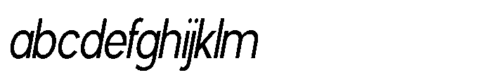 Avtech Light Condensed Slanted FONT