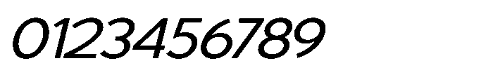 Avtech Light Expanded Slanted Font OTHER CHARS