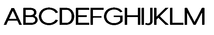 Avtech Light Expanded Font UPPERCASE