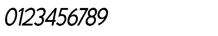 Avtech Light Semi Condensed Slanted Font OTHER CHARS