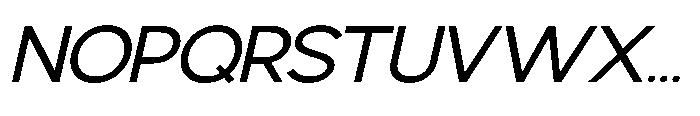 Avtech Light Semi Expanded Slanted Font UPPERCASE
