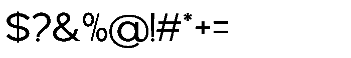 Avtech Light Semi Expanded Font OTHER CHARS