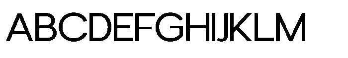 Avtech Light Semi Expanded Font UPPERCASE