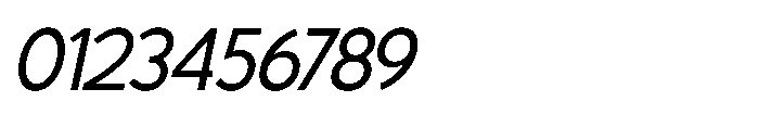Avtech Light Slanted Font OTHER CHARS
