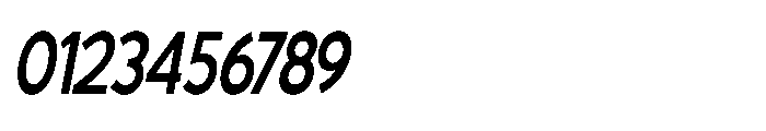 Avtech Medium Condensed Slanted Font OTHER CHARS