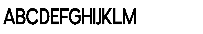 Avtech Medium Condensed Font UPPERCASE