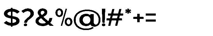 Avtech Medium Expanded Font OTHER CHARS