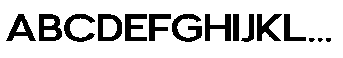Avtech Medium Expanded Font UPPERCASE