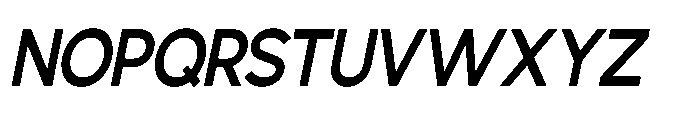 Avtech Medium Semi Condensed Slanted Font UPPERCASE
