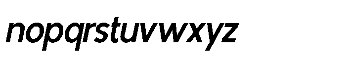 Avtech Medium Semi Condensed Slanted Font LOWERCASE