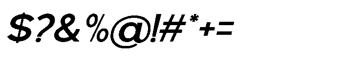 Avtech Medium Semi Expanded Slanted Font OTHER CHARS