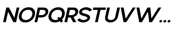 Avtech Medium Semi Expanded Slanted Font UPPERCASE