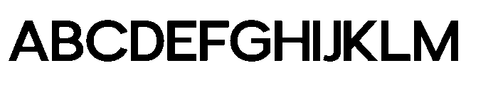 Avtech Medium Semi Expanded Font UPPERCASE