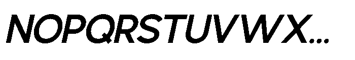Avtech Medium Slanted Font UPPERCASE